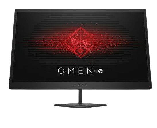 Monitor da gaming HP OMEN da 24,5 pollici con risoluzione Full HD, frequenza di aggiornamento di 144Hz e tempo di risposta di 1ms.

